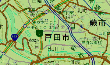 �˓c�s�̒n�`